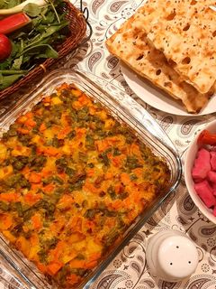 عکسی از دستور کوکوی لوبیا سبز
