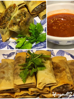 Foto resep Lumpia isi Daging & cocolannyaalias Meat Spring Roll with Dipping Sauce(biar gaya..eaaa..)