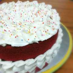 A picture of Red Velvet kukus tanpa buah bit.