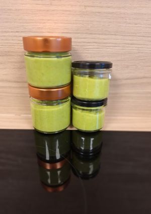 Une photo de Purée bébé haricot vert petit pois