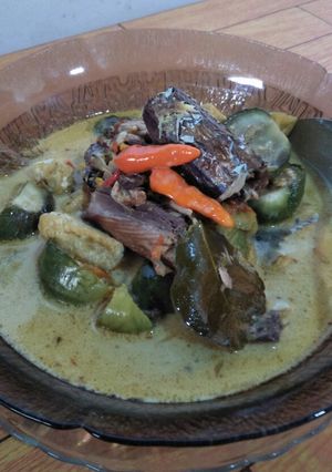 Foto resep Ikan panggang santan pedas