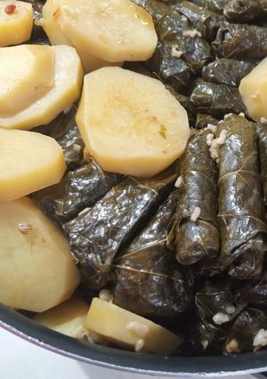 صورة لوصفة ورق عنب بزيت