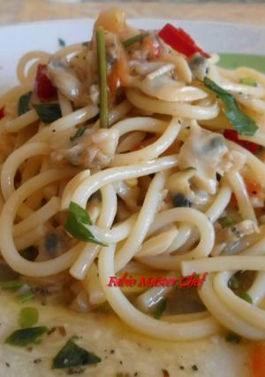 A picture of Spaghetti with Clams.