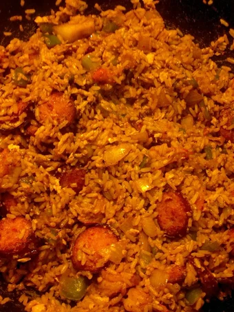 Easy Steps to Prepare Sausage n Shrimp fried rice the Perfect Really delicious