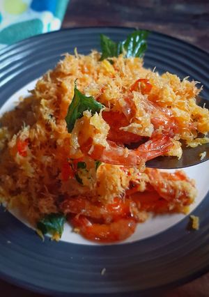 Foto resep Udang Selimut Telur a.k.a Butter Prawn