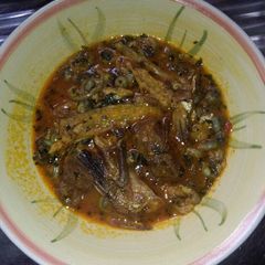 A picture of Light Ogbono soup.