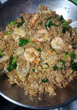 รูปของ ข้าวผัดหมู&กุ้ง😋