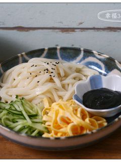 黑芝麻醬烏龍涼麵 的食譜成品照片