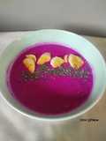 Dragon Red Smoothies with outmeal
