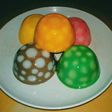 Puding mini rainbow dome polkadot #BikinBareng