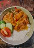 Rice bowl ayam asam manis