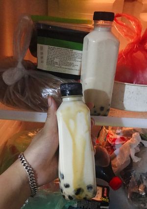 Hình của món Sữa tươi trân châu đường đen.