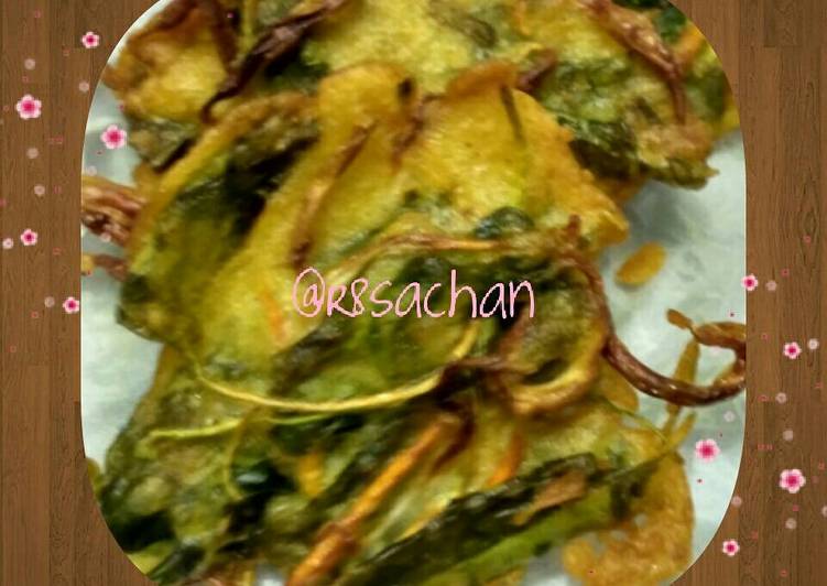 Resep Bakwan Bayam Wortel Taoge, Enak