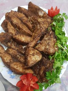 عکسی از دستور ماهی سرخ شده