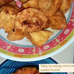 A picture of Udang Mercon Sambal Korek x Ayam Geprek.