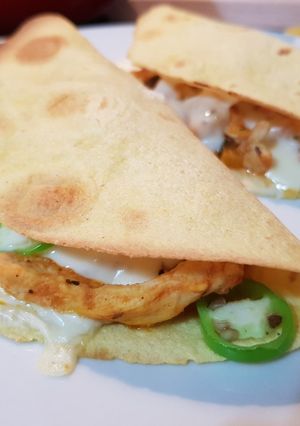 A picture of Chicken Quesadillas.