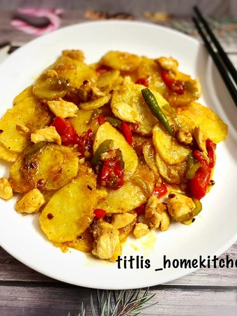 Easy Ways Make|Recipe} Hot N Sweet Chicken Potato Chips the So Delicious, Can Pamper Your Tongue