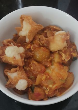 Foto resep Seblok (seblak cilok) plus soker