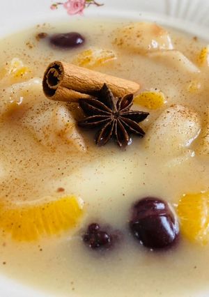 Téli gyümölcsleves recept fotója