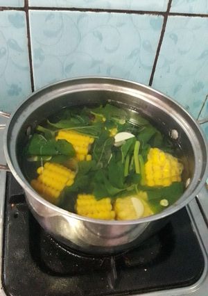 Foto resep Sayur bayam jagung manis