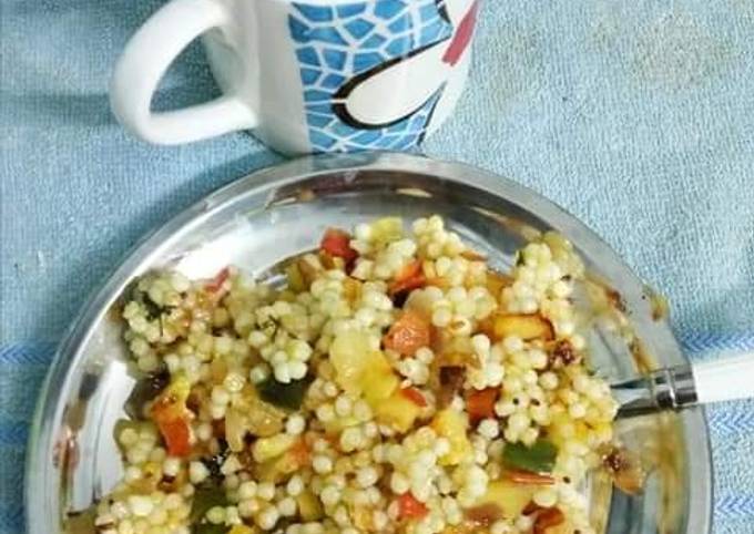 Recipe of Super Quick Homemade Breakfast: Sabudana khichdi, Health is Wealth