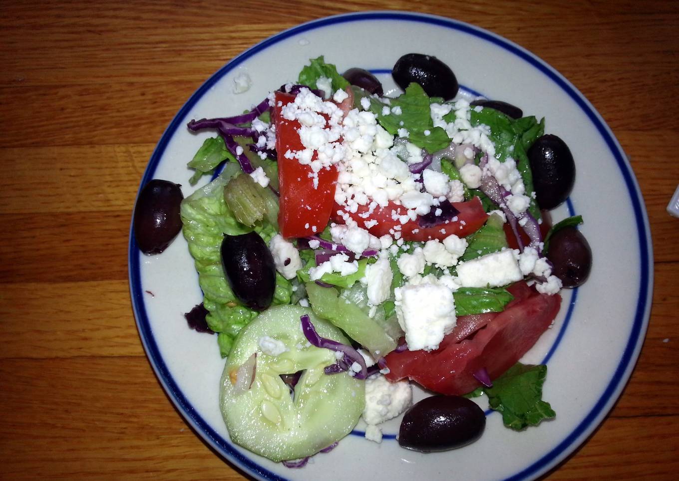 Almost Greek thyme salad