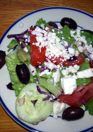 A picture of taisen's almost greek salad.