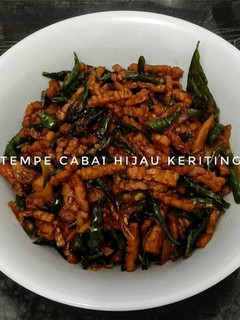 Foto resep Tempe Cabe Hijau keriting