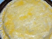 Una foto de tarta de coliflor