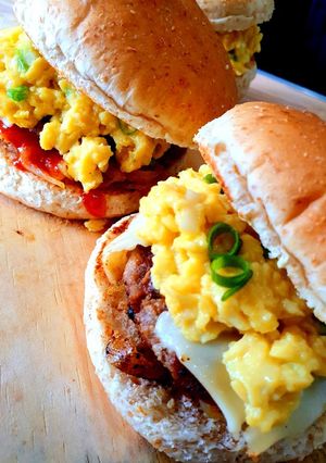 Foto resep Beef & Egg Burger