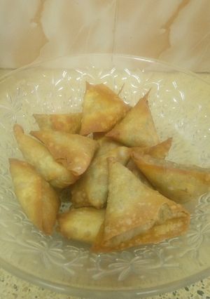 A picture of Samosa # breakfast contest.