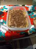 Chocotorta borracha con frutillas
