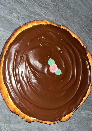 Une photo de Tarte au chocolat & caramel beurre salé 🍫