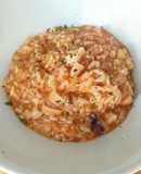 Arroz meloso de chipis y merluza