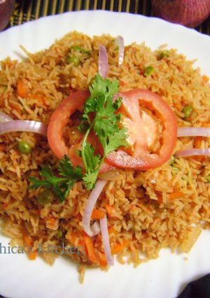 A picture of Spanish Rice.