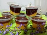 Puding mangga coklat
