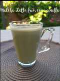 Matcha Latte frío, con vainilla