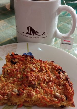 Una foto de Budín de zanahoria fit
