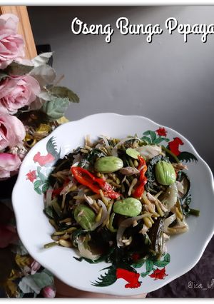 Foto resep Oseng Bunga Pepaya