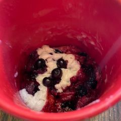 A picture of Blueberry mug muffins.