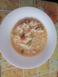 Una foto de 🍛Arroz caldoso marinero⚓