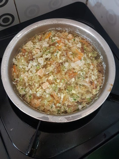 Foto resep Sup salmon telur puyuh (mpasi 12month+ ammar)