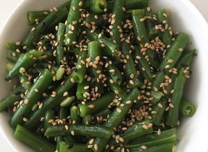 Una foto de Ensalada de vainitas