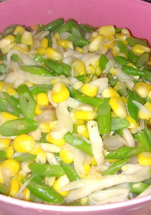 Foto resep Tumis jamur buncis jagung manis