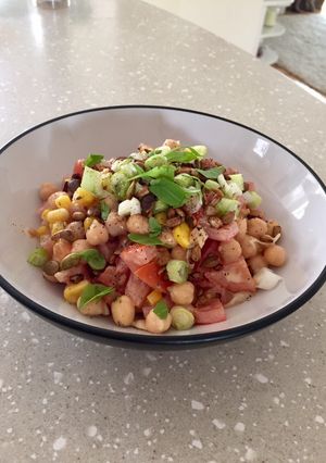 A picture of Fresh Chickpea Salad.