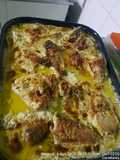 Hoy toca pollo a la leche con puré
