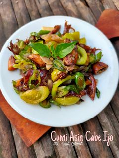 Foto resep Cumi Asin Cabe Ijo
