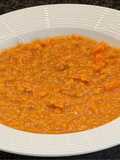 Curry di lenticchie rosse e patatedolci al cocco
