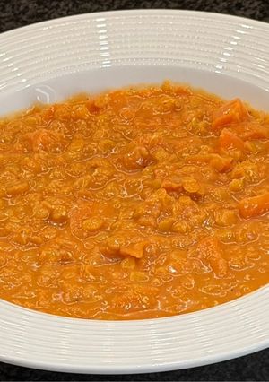 Foto di Curry di lenticchie rosse e patatedolci al cocco
