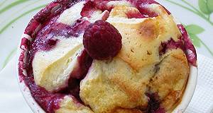 Málnás clafoutis recept recept fotó